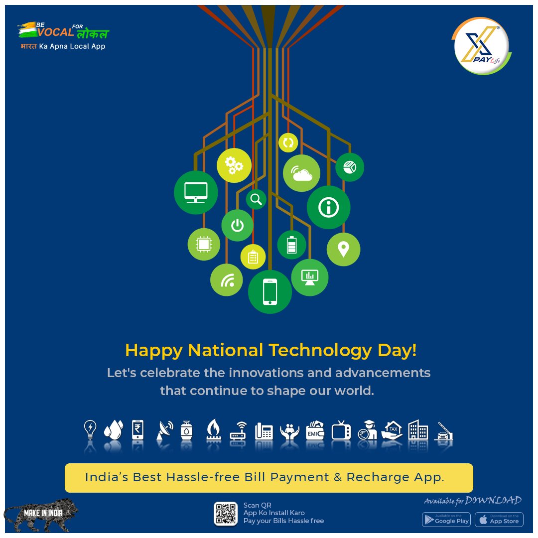 Rohitkumar0604's tweet image. Happy National Technology Day! Let's celebrate the innovations and advancements that continue to shape our world. 

#NationalTechnologyDay #Xiphias