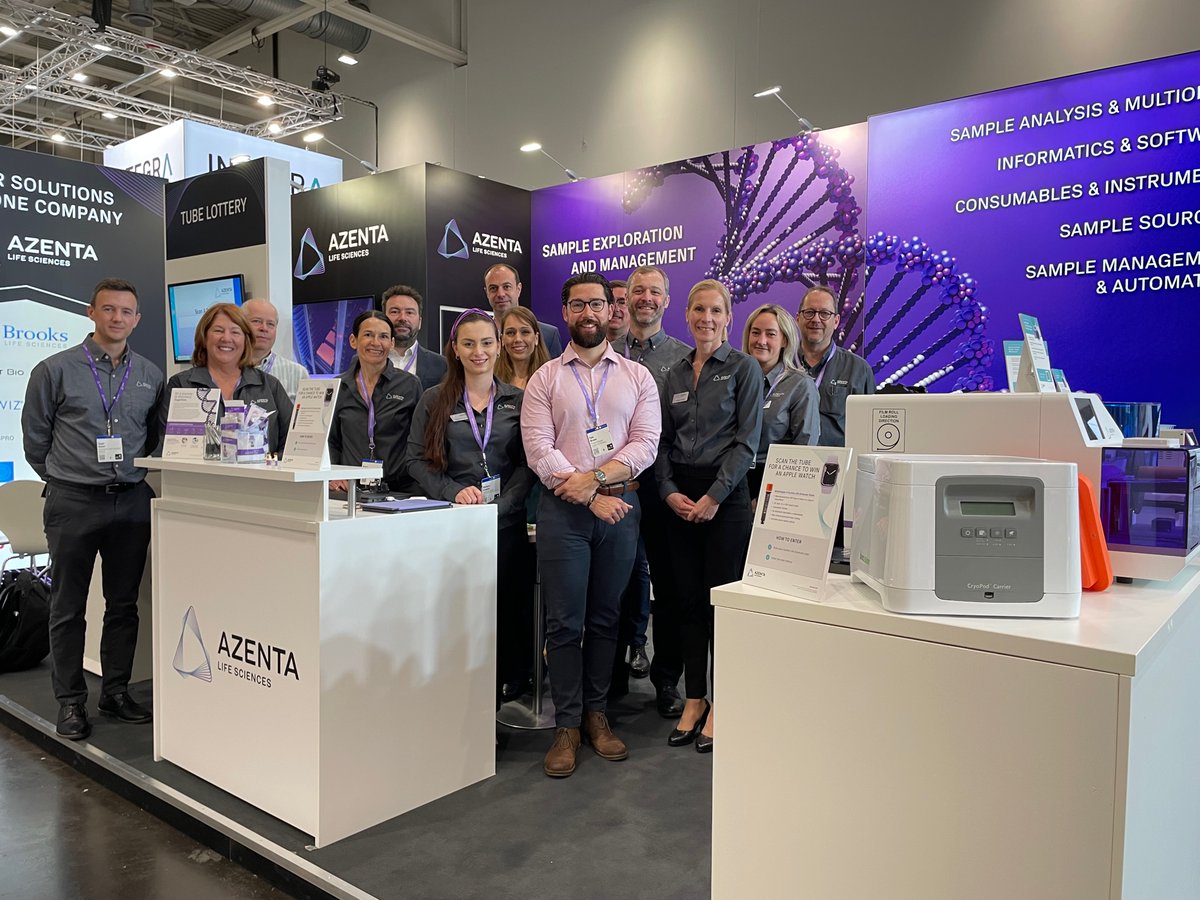 AzentaSciences's tweet image. Explore the innovative #LabConsumables and workflow optimization expertise offered by #Azenta at LABVOLUTION 2023 in booth B31, Hall 20. While at our booth, be sure to enter our Tube Lottery for a chance to win an Apple Watch! Learn more: hubs.ly/Q01PqgpZ0 
#LAB23