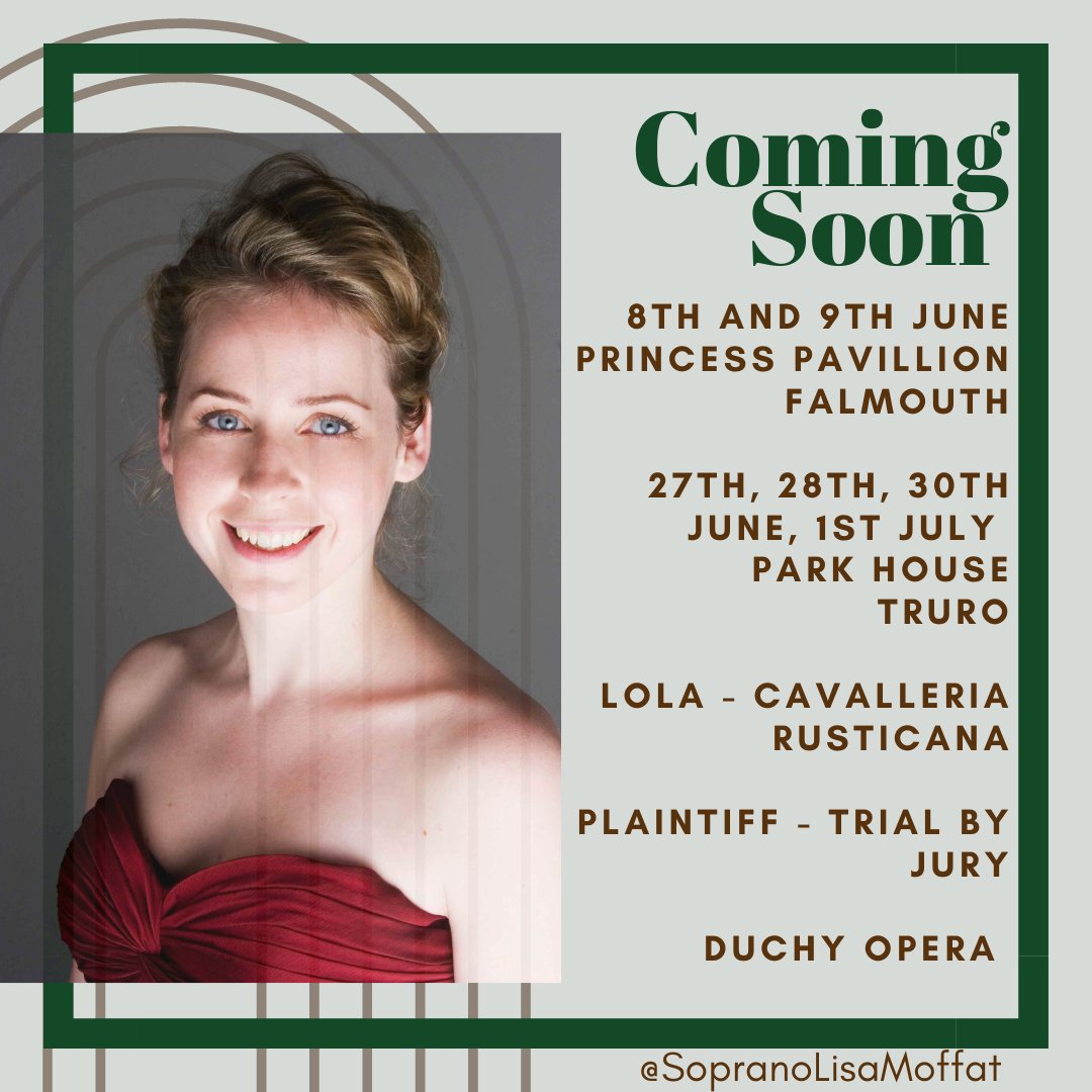 Coming soon: Really looking forward to singing in this double bill of drama and comedy with fantastic soloists and chorus.

Link in bio 

Photo: Ásgeir Michael

#CavalleriaRusticana #Mascagni #TrialByJury #GilbertandSullivan #GandS #Verismo #sopranolisamoffat