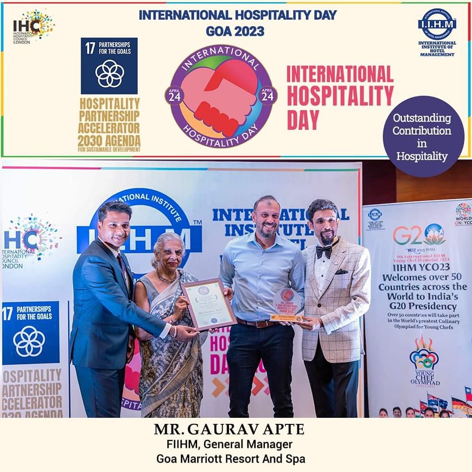 gapte's tweet photo. On International Hospitality Day, 2023, I am grateful to IIHM and IHC for honoring me with the award for Outstanding Contribution in the field of Hospitality. 
Thank you @subornobose  @IIHMHOTELSCHOOL @AADirIIHMDELHI 
#InternationalHospitalityDay2023 #IHD2023 https://t.co/t5kTqTXZxR