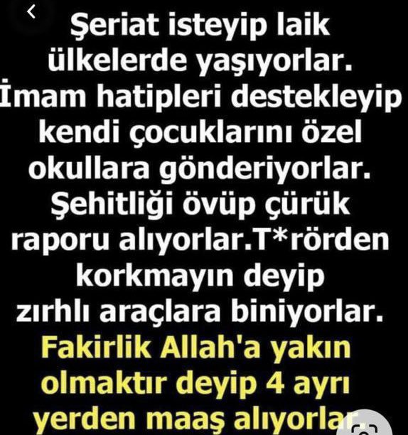 Durum budur!