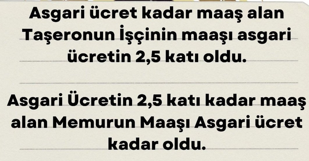 Yazık!
Memurun geldiği durum ortada. Açlık sınırına ve isçinin yarı maaşına mahkûm edildik.  Farkındayız bilinçli yapıldı. Utanıp istifa eden yetkili sendika yöneticisi var mı? Ben mi göremiyorum?