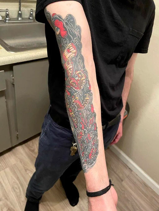 AMAZING tattoo of my 'Repression' artwork done by Nurger69 on IG...it's really so cool and I love the placement for it!