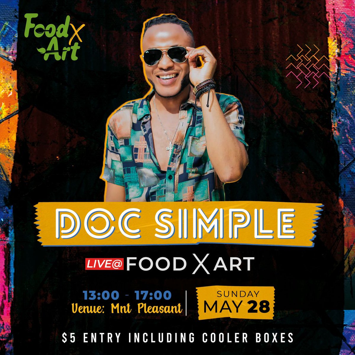 FOOD X ART on the 28th of May : The UltimateExperience

Art Therapy session <a href="/joshchapsk/">joshchapsk</a> k

Food Therapy <a href="/chef_cola/">Cola Kavhu</a>

Music curation <a href="/aneunhu/">AneUnhu 🌍</a>

Live performance <a href="/docsimple/">Nwaogu emmanuel</a>

Tickets are 50% done DM to book your slot and be part of this amazing experience