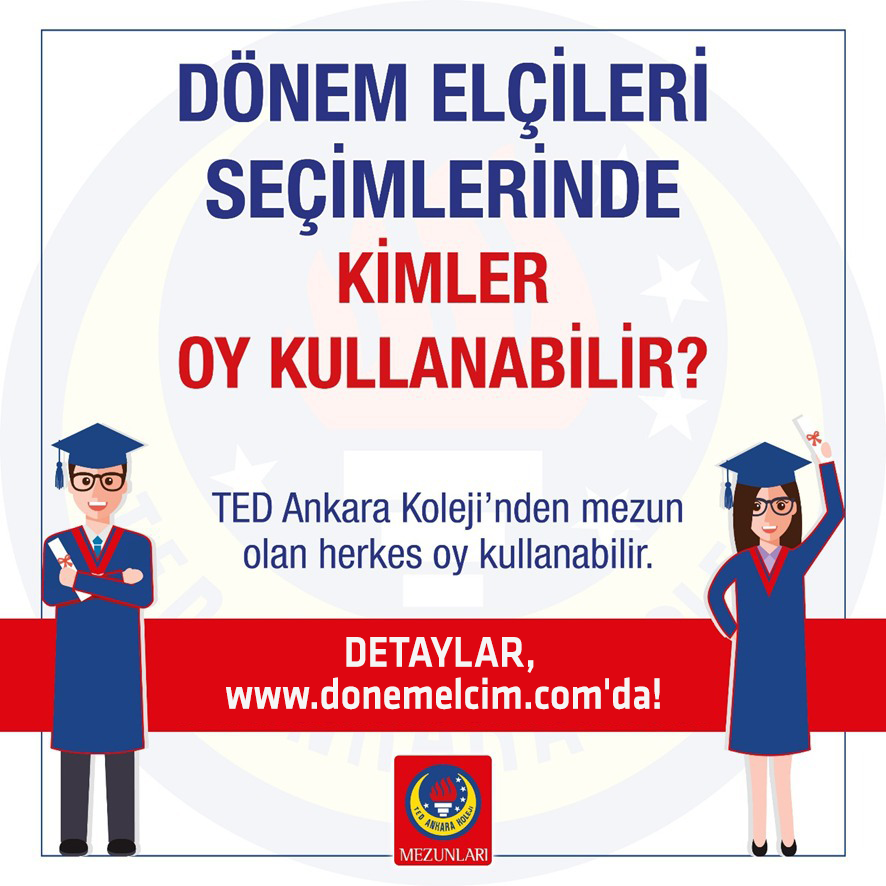 Dönem Elçileri seçimlerinde TED Ankara Koleji mezunu olan herkes oy kullanabilir.

Detaylar donemelcim.com’da!

#tedankarakolejimezunlarıderneği #tedankarakoleji #tedankarakolejimezunları #dönemelçileri