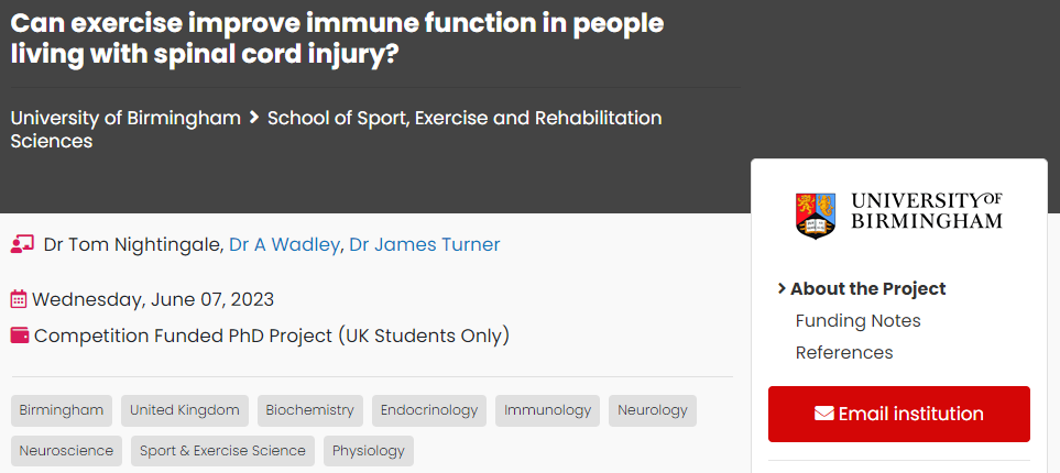 ⬇️ fully funded PhD opportunity with myself, @ajwadders @JamesE_Turner tinyurl.com/bdza262w @UBSportExR @UoB_PGR_LES @LES_UniBham @neurokinex