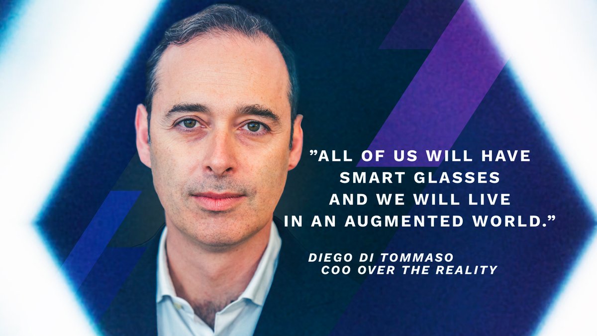 OVRtheReality's tweet photo. ‼️The metaverse is not dead.👀
🔥It's only getting better.

What does OVER's co-founder and COO, @diego_DDT_  have to say about smart glasses, #augmentedreality, and a frictionless #metaverse?

Watch the video to find out! ⬇️
https://t.co/g1hzhVGQFv

#AR @apple @magicleap @Nreal https://t.co/YeVVDSDv9Q