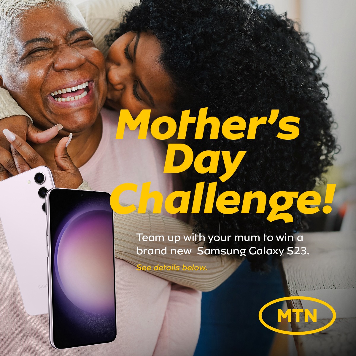 What do you call her; Mummy, Ma, or Moomi?

Record a short video [30-60secs] of your mother explaining the funniest reason why YOU deserve to win a Samsung phone, post video on Facebook, IG, Twitter, or Tiktok with the hashtag #MTNMothersDay and tag @MTNGhana.

#MTNMothersDay