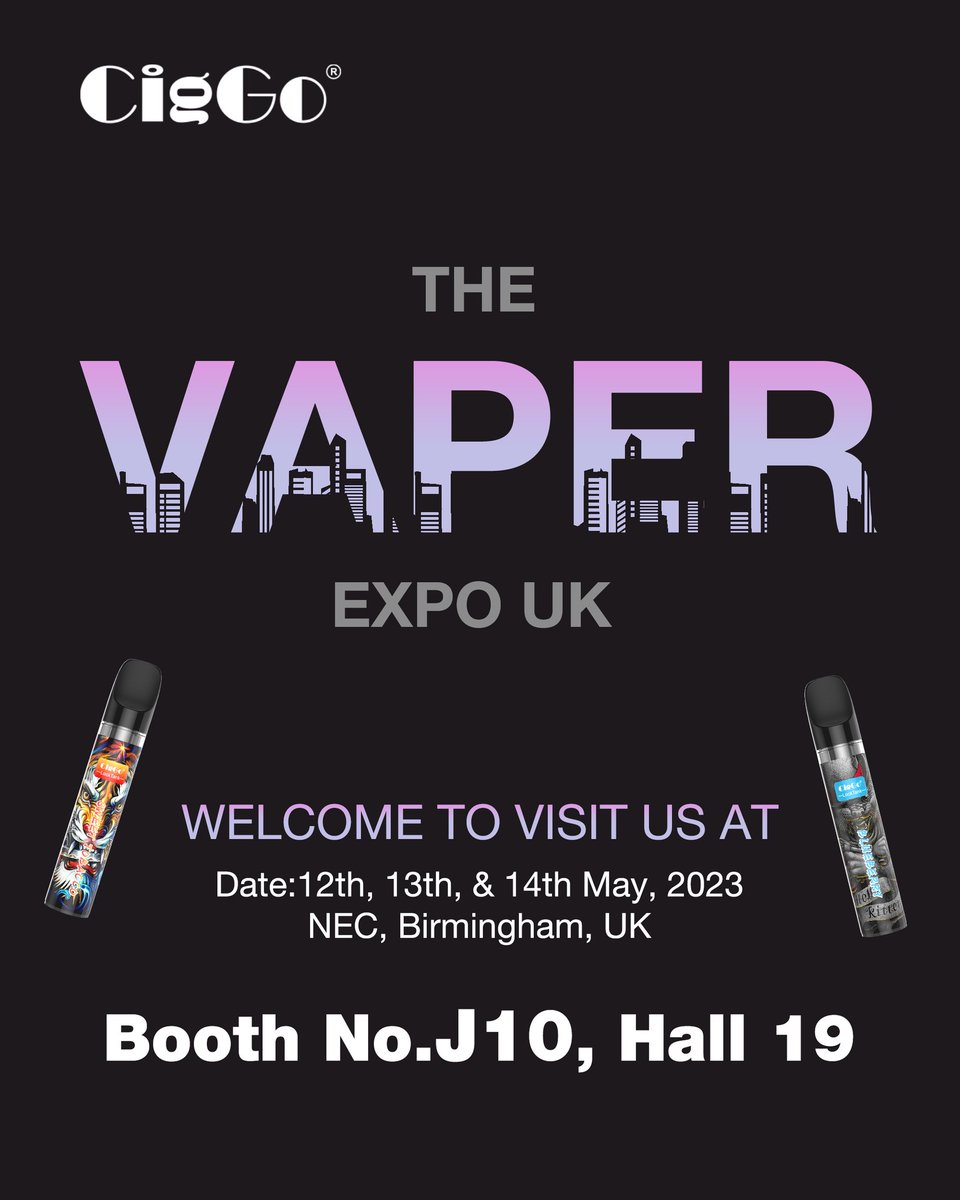 We are in UK now！Looking forward to see you on the Vaper Expo Birmingham!

#vape #vapes #vaper #vapexpo #vapeuk #vapede #ukvape #vapebirminghm #ciggo #ciggovape