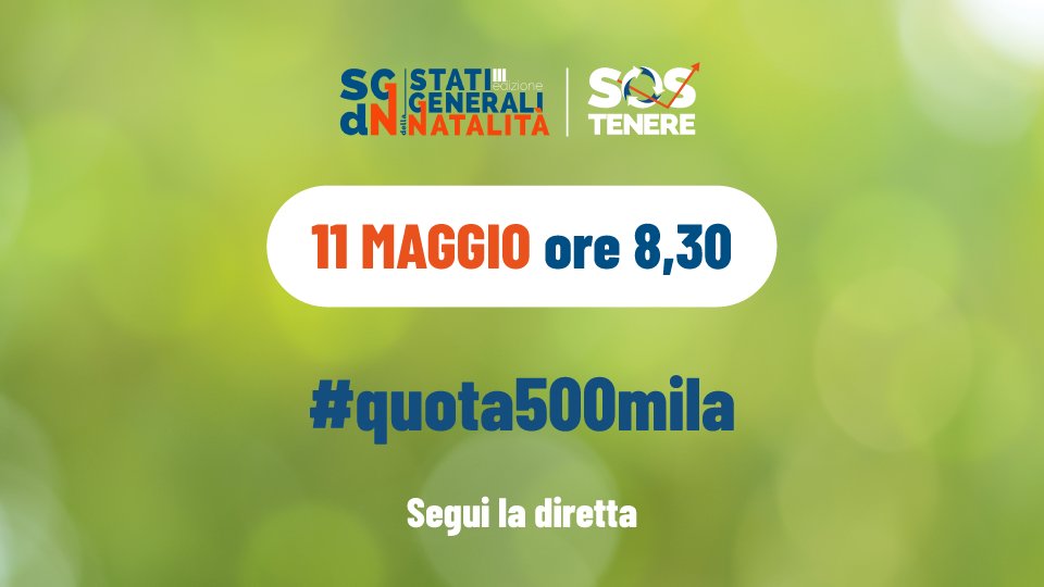 Segui la terza edizione di Stati Generali della Natalità ➡️ bit.ly/3I1Iyap #SGND2023