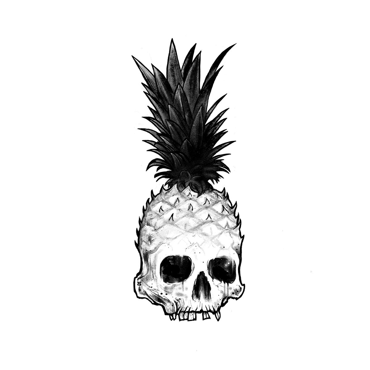 ///NEW WORK///

'Mors Fructus'

#darkartists #thedarkestwork #onlyblackart #illustration #illustrationdaily #blackandwhiteart #tattooart #skull #skullart #pineapple