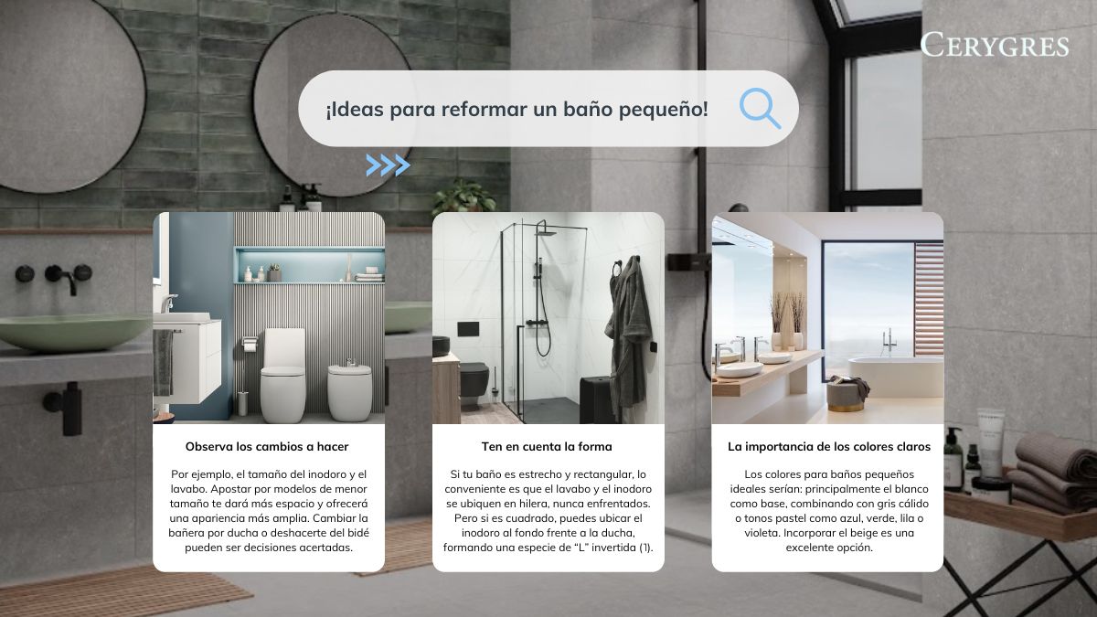 cerygres's tweet image. ¡Que unos centímetros no te detengan!📏

A pesar del tamaño, tu baño también puede convertirse en tu oasis de paz.

👉 ¡Descubre algunos de nuestros consejos y convierte tu baño en tu habitación favorita!

¿Qué otro consejo darías para reformar un baño pequeño? 🛁

#bañosmodernos