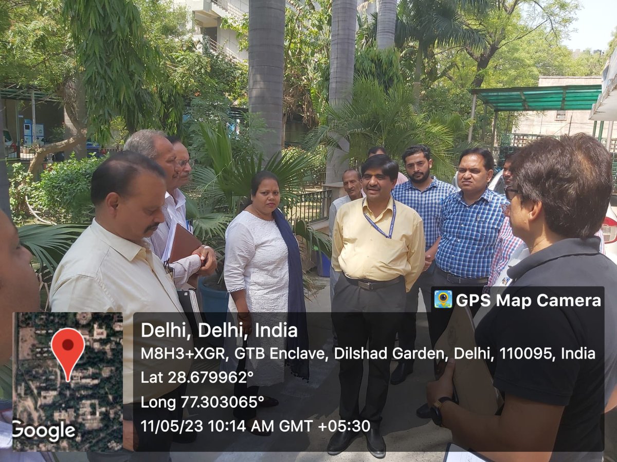 Today (11/05/23) Hon'ble Mayor Mam along with DCSNZ concerned HoDs visited SDN Hospital.During inspection sanitary conditions were found satisfactory.The toilets were checked.HoD (Maintenance /DEMS) was directed to improve sanitary conditions in toilets. @OberoiShelly