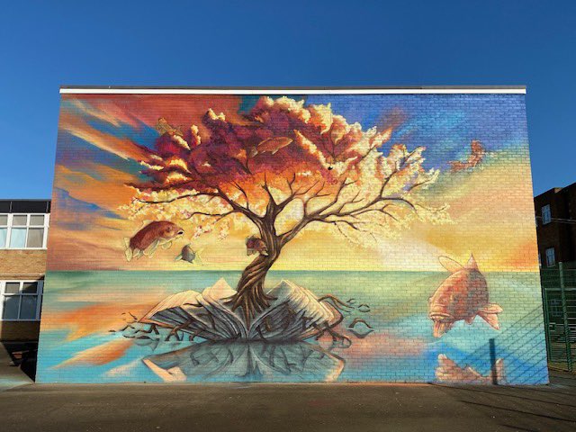 We had an empty wall at school- not any longer!