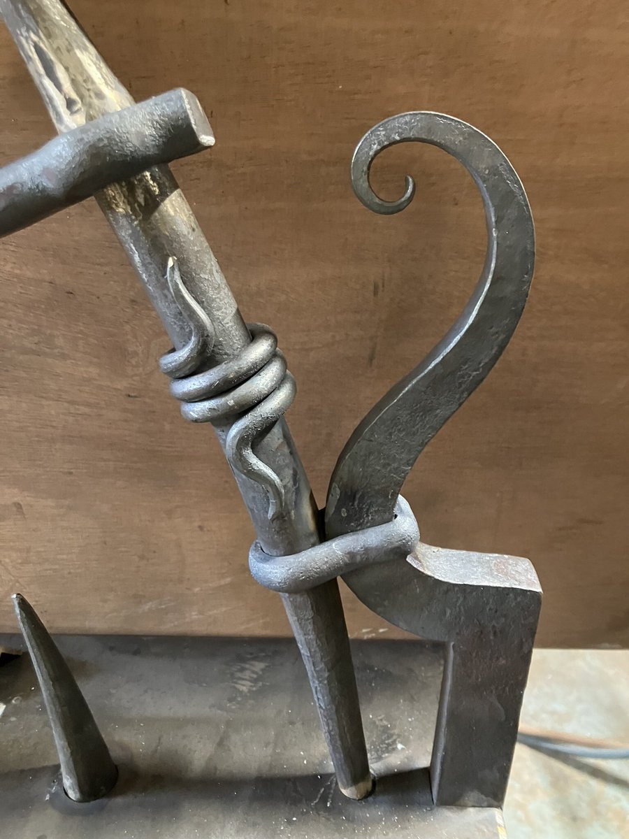 Bits of forged detail on the current workshop project - an arch. #ironworkthursday #gardenart #forged #madeinscotland #handmade #blacksmith