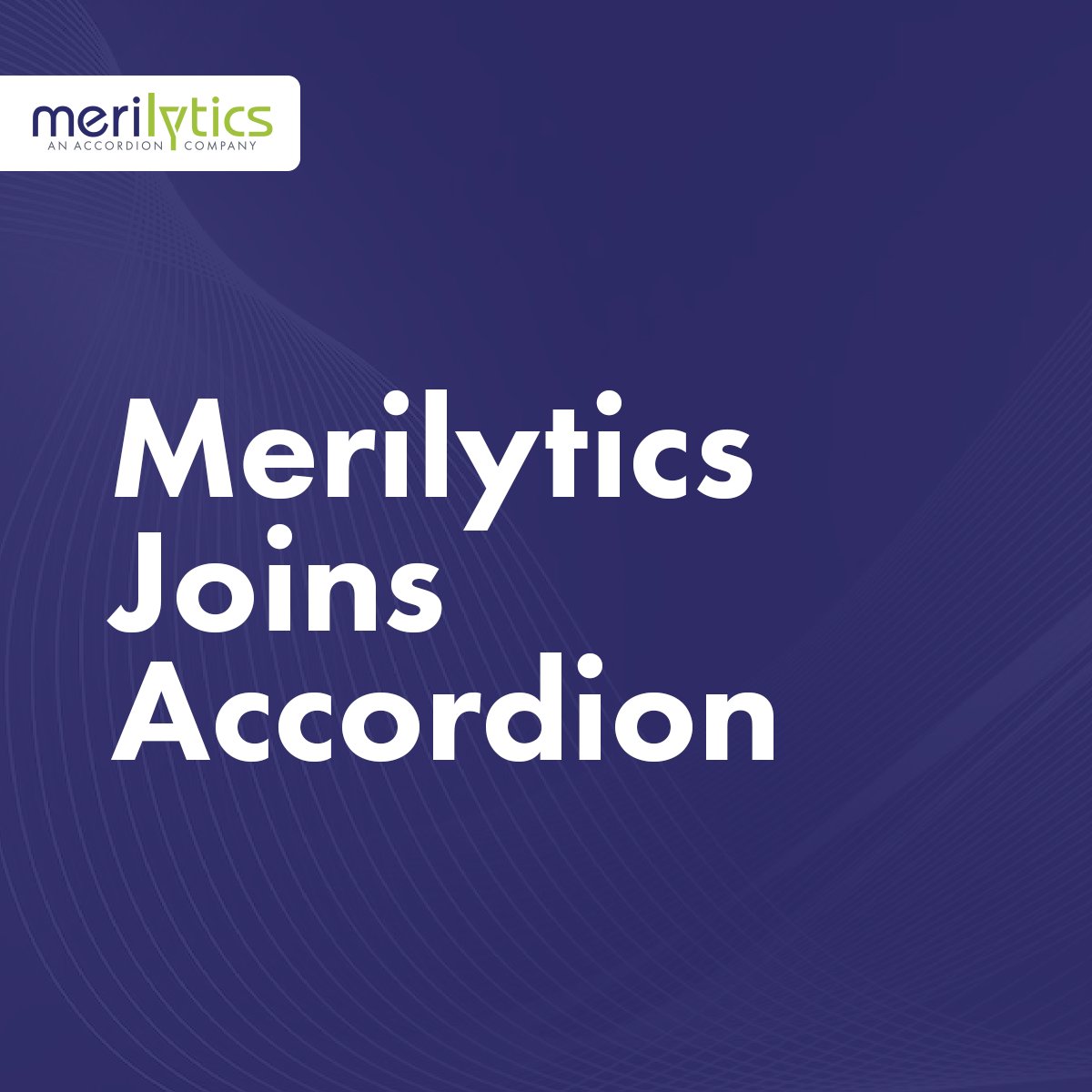 merilytics's tweet photo. Merilytics has joined @Accordion.

This association will strengthen our footprint in providing advanced analytics and business intelligence solutions, to deliver long-term value to our clients. 

Click here to read the news - https://t.co/cR3PDQ3FT8 https://t.co/1TICqEh9tR