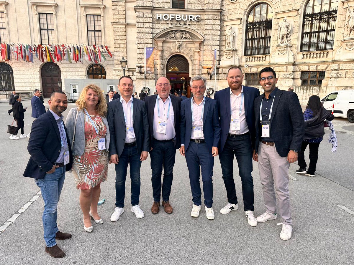 syncordis's tweet photo. Yesterday, the first day of #TCF2023, was a whirlwind of insightful sessions, meeting fellow members of the #TemenosCommunity &amp; celebrating successes at the Conference Dinner in beautiful #Vienna.

We look forward to another day of inspiring TCF action today! #MeetUs #BoothG6 https://t.co/kuqHYBcJWJ