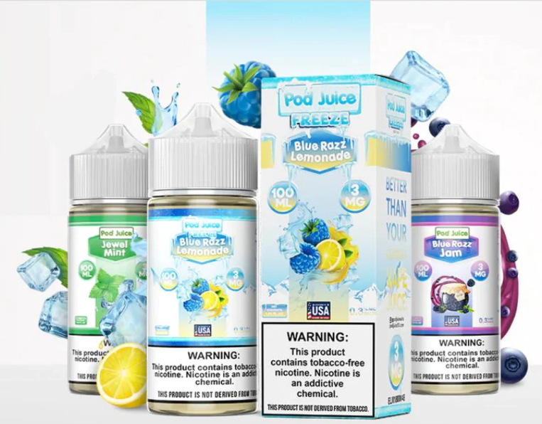 awesomevstore1's tweet image. Explore these nicotine salt vape juices are benzoic acid-free and handcrafted to perfection. It's easy to notice the difference Pod Juice's high-quality ingredients make in the flavor and smoothness.

Buy Now👉bit.ly/41qMyYz

#vapejuice #saltnicotineliquids #vapinglife