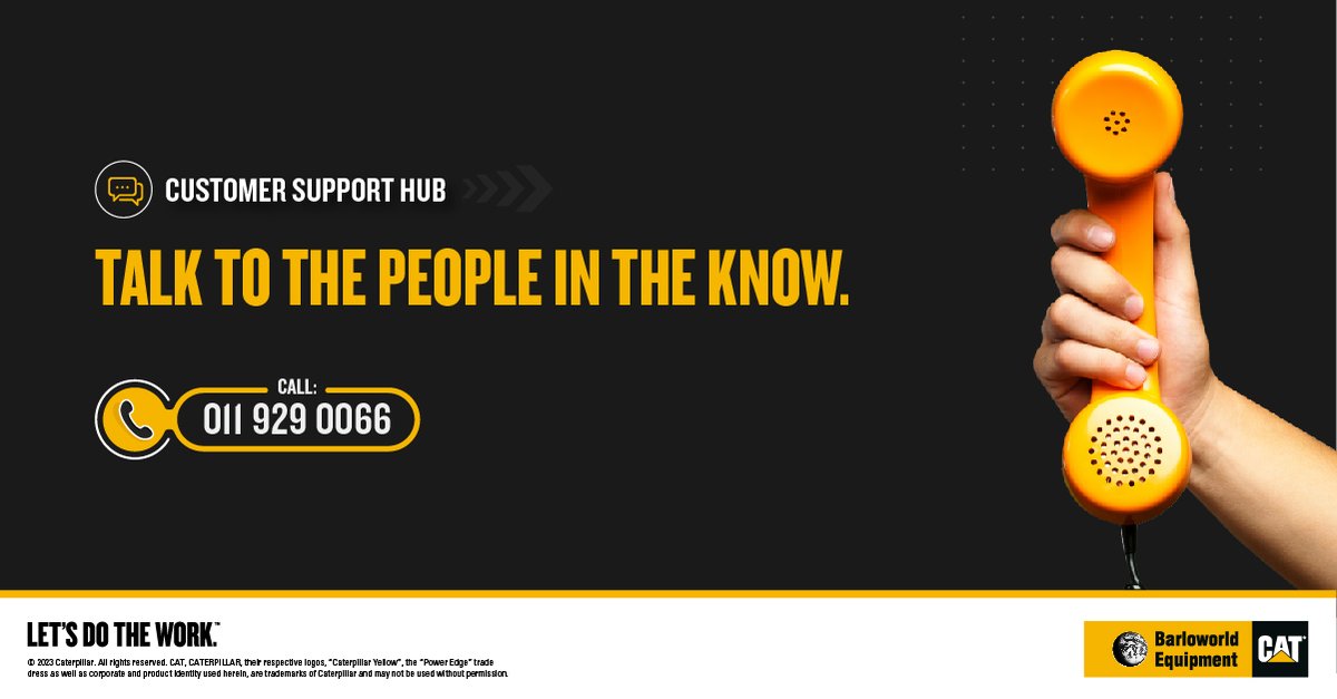 Barloworldequip's tweet photo. Tired of having to repeat your story again and again and again…? 

Let Barloworld Customer Support Hub connect you the first time, every time on 011 929 0066 or email CXHub@barloworld-equipment.com

#CustomerSupportHub #YourSupport https://t.co/1zgfB1mh9F