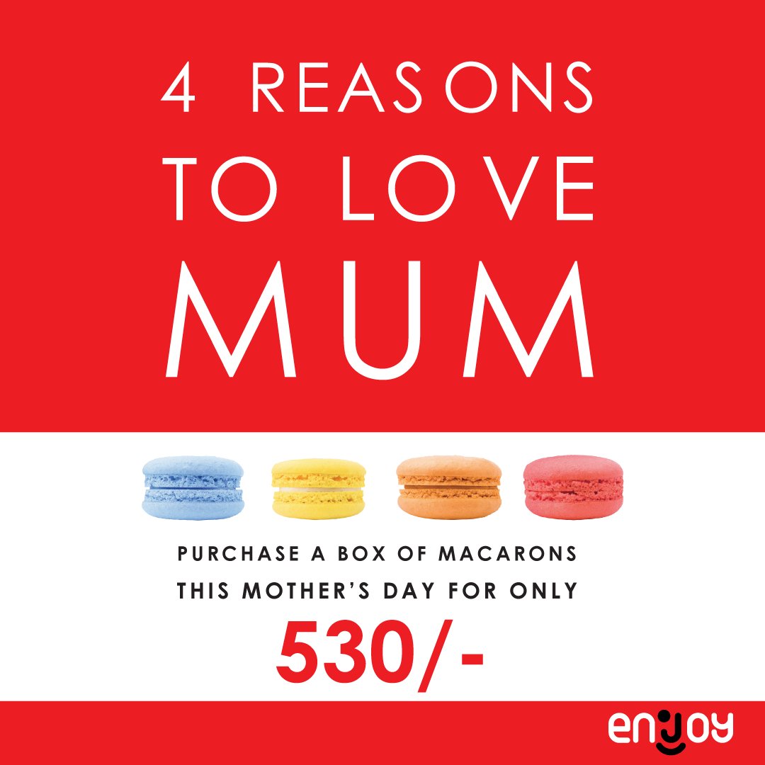 RUBiSKenya_'s tweet photo. Let your mom indulge in the sweetest of delights this Mother's Day with a special gift box of macarons at a reduced price of Ksh. 530 at select enjoy stores.
#HappyMothersDay https://t.co/b29p9kzeF9