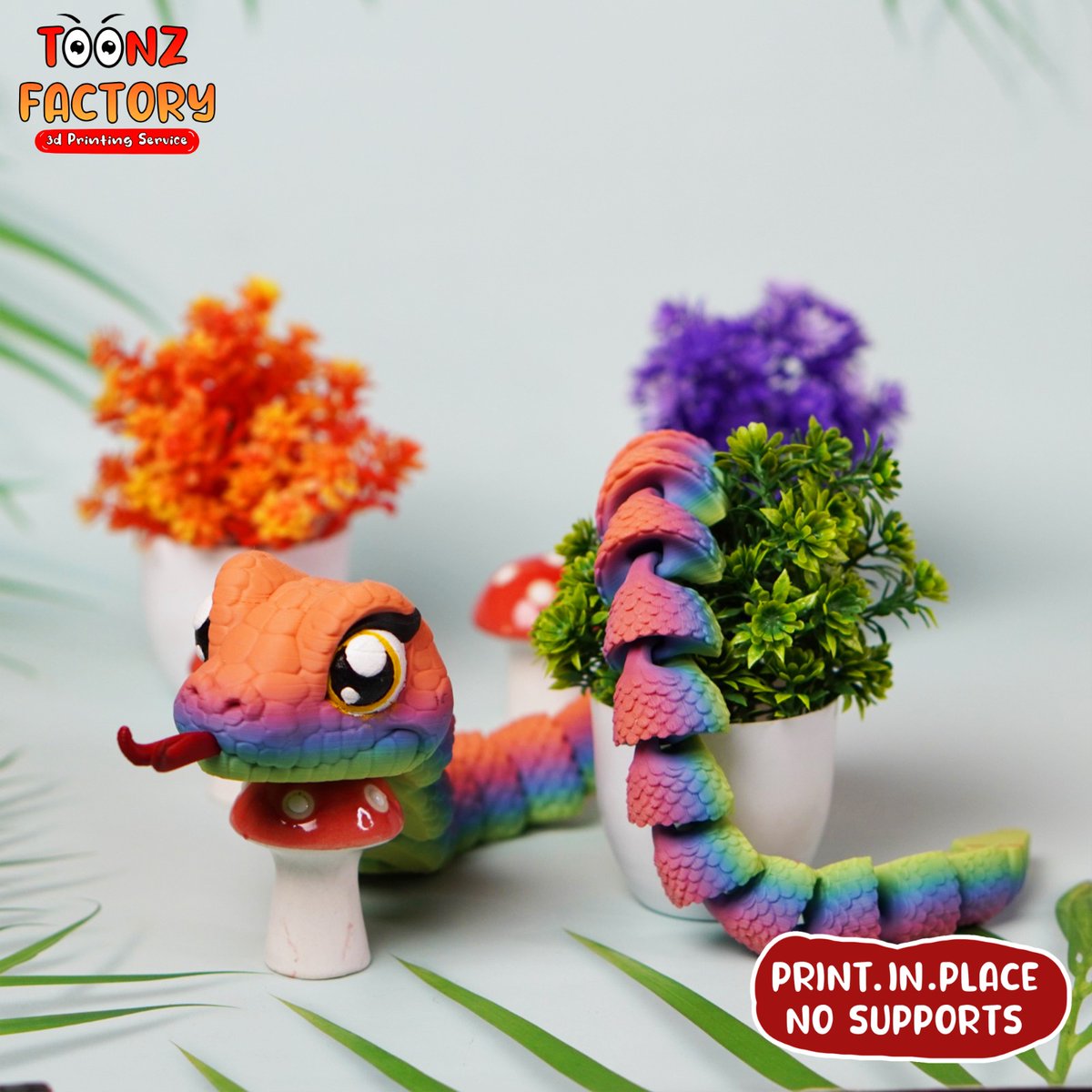 toonz_factory's tweet photo. Cute Flexi Snake 🐍🐍 is Now available on @Cults3D
50% OFF for First 24hrs
STL LINK - https://t.co/J6U0Yb18yR
#3Dprinting #3dprint #cults3d #flexi #snake #3dprinted #raptile https://t.co/4oxpjIXURf