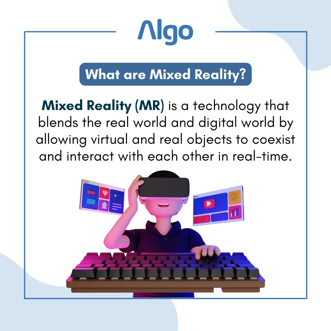 Algo_Experts's tweet image. Experience the future of interaction with our Mixed Reality services, where the real and virtual worlds merge seamlessly.
#algocodingexperts #MixedReality #smartglasses #vr #virtualreality #ar #mixedreality #metaverse #futureofwork #creativity #ARdevelopment #thursday #spain