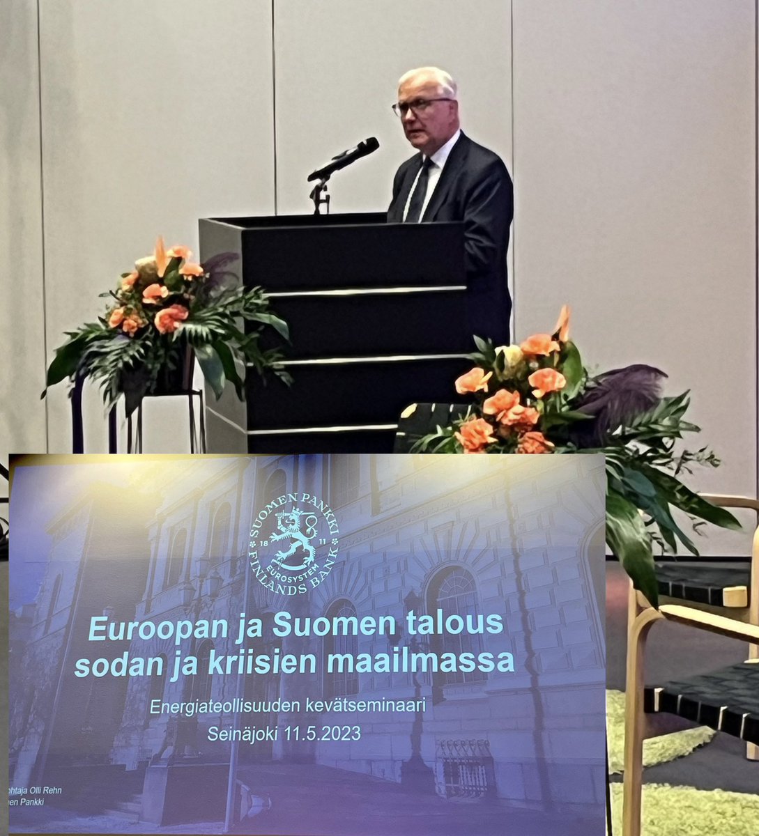Energiateollisuuden kevätseminaarissa Seinäjoella Suomen Pankin pääjohtaja <a href="/ollirehn/">Olli Rehn</a> kertoo Euroopan ja Suomen talouden haasteista. Teemat tänään ”energisiä”. #ETkevät