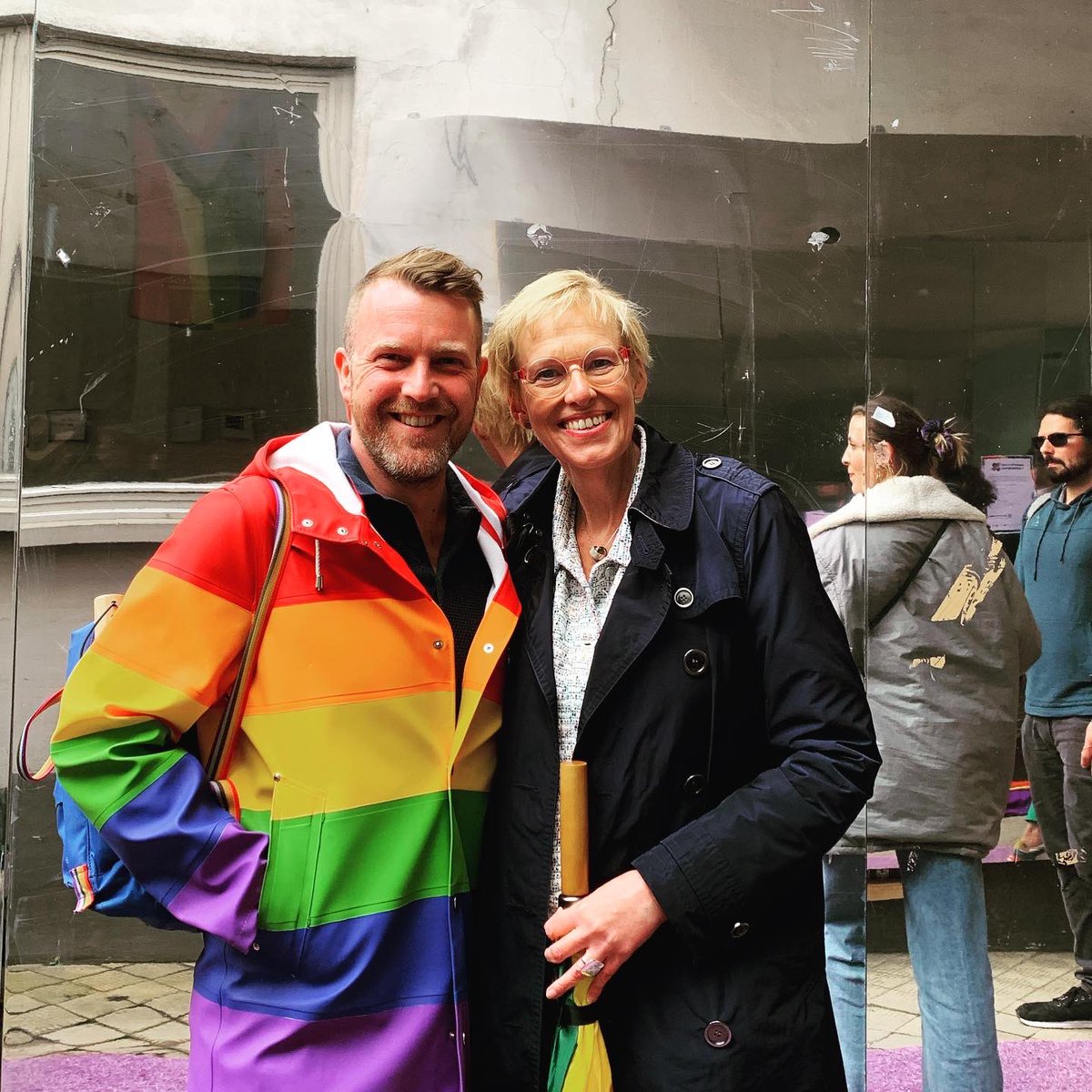 AllemaalSam's tweet photo. Yesterday, we gave the start of the @TheBelgianPride week in #Brussels This marks the start of a 10 day-long celebration of #love, #equality, and acceptance for the #LGBTQ+ community in #Belgium #BrusselsPride #EuropeanPride @vooruit_nu @PSofficiel @RainbowRose_PES @PES_PSE 🏳️🌈🏳️⚧️ https://t.co/OL3sDLo9rx