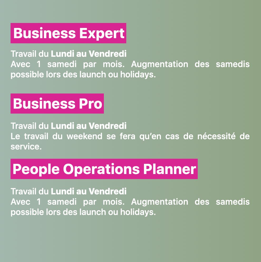 Accord temps de travail Apple Retail France