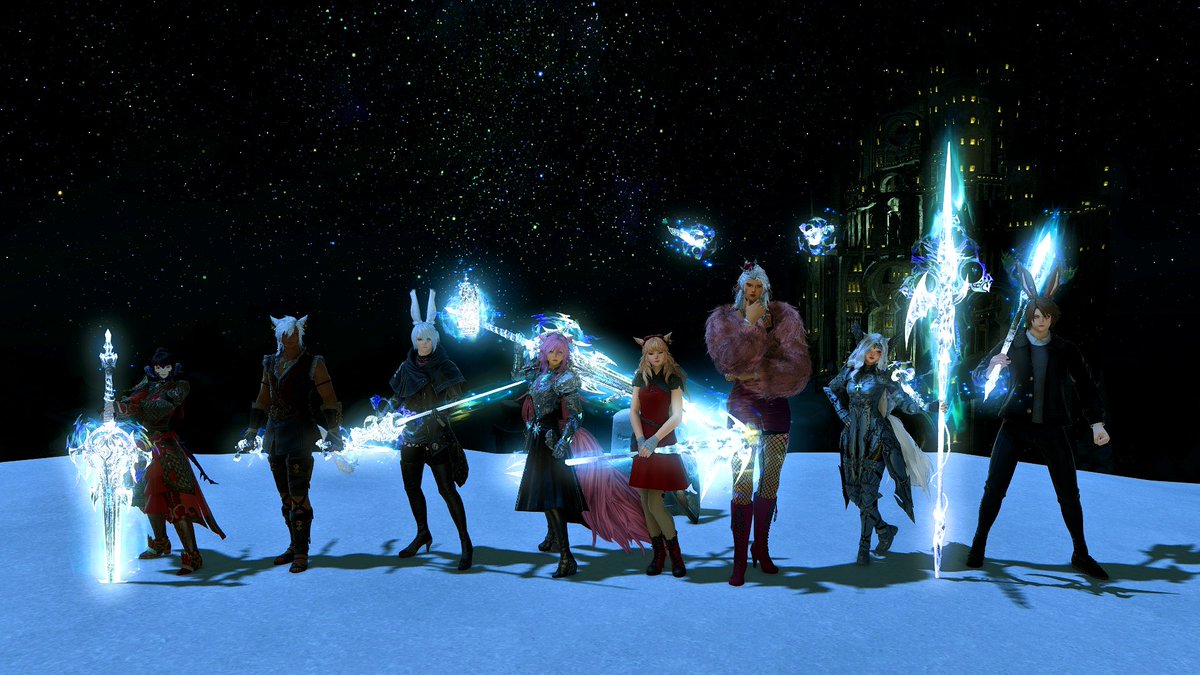 NeeneaMusing's tweet photo. Guess who got their first UWU clear this last weekend? Now just need to get some reclears in for some more weapons! 

#GPOSERS #miqote #ffxiv #uwu #ultimatelegend #summoner #dragoon #snow #ミコテ https://t.co/L9syAWvViz