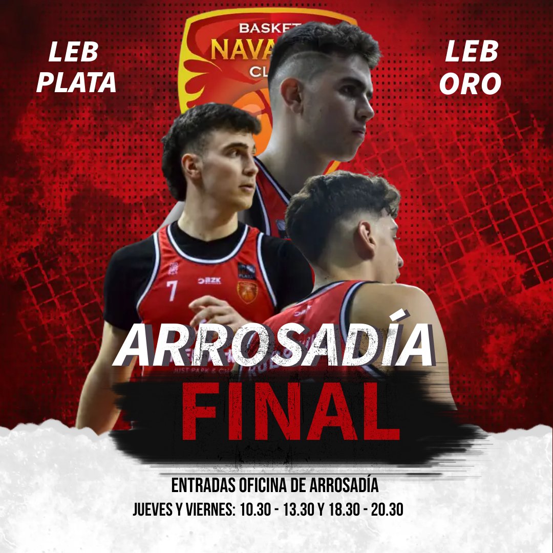BasketNavarra's tweet photo. 🔥 𝐐𝐮𝐞𝐫𝐞𝐦𝐨𝐬 𝐞𝐥 𝐦𝐞𝐣𝐨𝐫 𝐀𝐫𝐫𝐨𝐬𝐚𝐝í𝐚.

😴 𝐐𝐮𝐞𝐫𝐞𝐦𝐨𝐬 𝐬𝐞𝐠𝐮𝐢𝐫 𝐬𝐨ñ𝐚𝐧𝐝𝐨.

🎟️ ¡Este sábado tienes una cita en Arrosadía!

#LaPelículaDeBNC🎥❤️ https://t.co/kBv6gCW9bx