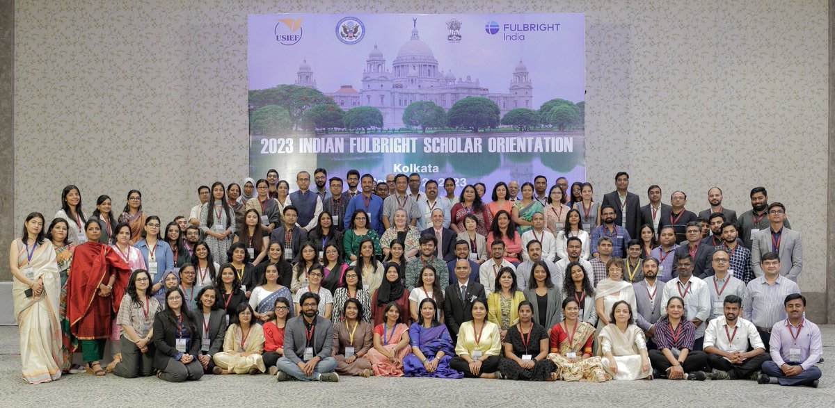 USIEF is hosting a PDO for the 2023-24 Indian Fulbright-Nehru &amp; Fulbright-Kalam scholars from May 10 -12, 2023 in Kolkata. The orientation includes discussions on the academic, social, cultural aspects of life in the U.S. and the roles &amp; responsibilities of #Fulbright scholars.
