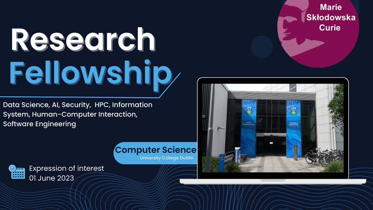 Deepak Ajwani (@deepak_ucd) on Twitter photo If you are interested in applying for a Marie Curie Postdoctoral research fellowship with a faculty in <a href="/UCDCompSci/">UCD Computer Science</a>, check out the potential research topics at ucd.ie/cs/t4media/01.… and submit your expression of interest at ucd.ie/cs/news/eoifor… If you are interested in applying for a Marie Curie Postdoctoral research fellowship with a faculty in <a href="/UCDCompSci/">UCD Computer Science</a>, check out the potential research topics at ucd.ie/cs/t4media/01.… and submit your expression of interest at ucd.ie/cs/news/eoifor…