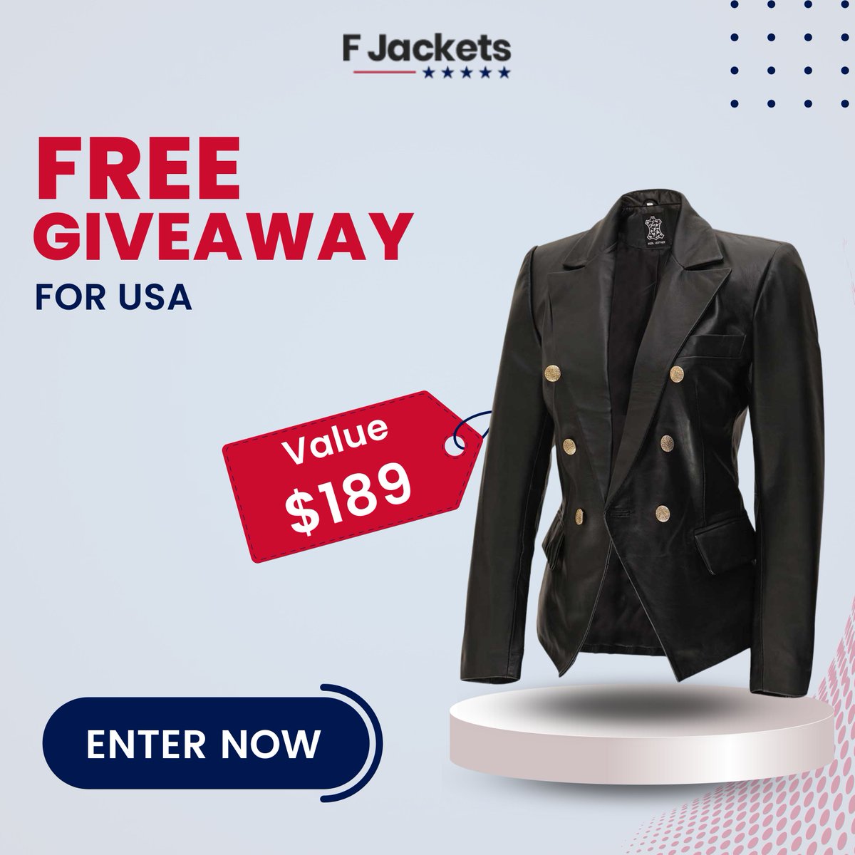 F_Jackets's tweet photo. We're giving away a FREE women's black leather blazer! Enter to win by clicking the link below. 

https://t.co/P98OApPFoU

#giveaway #fashion #womensfashion #leatherjacket #blackjacket #fjackets

*This giveaway ends on May 29th and is only open to residents of the USA* https://t.co/wyy0XOgGSA