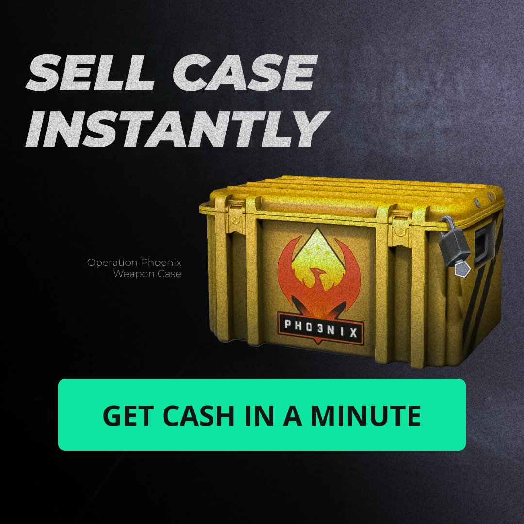 Tired of unsuccessful unboxings? Sell your cases for real money on Skins.Cash🤌