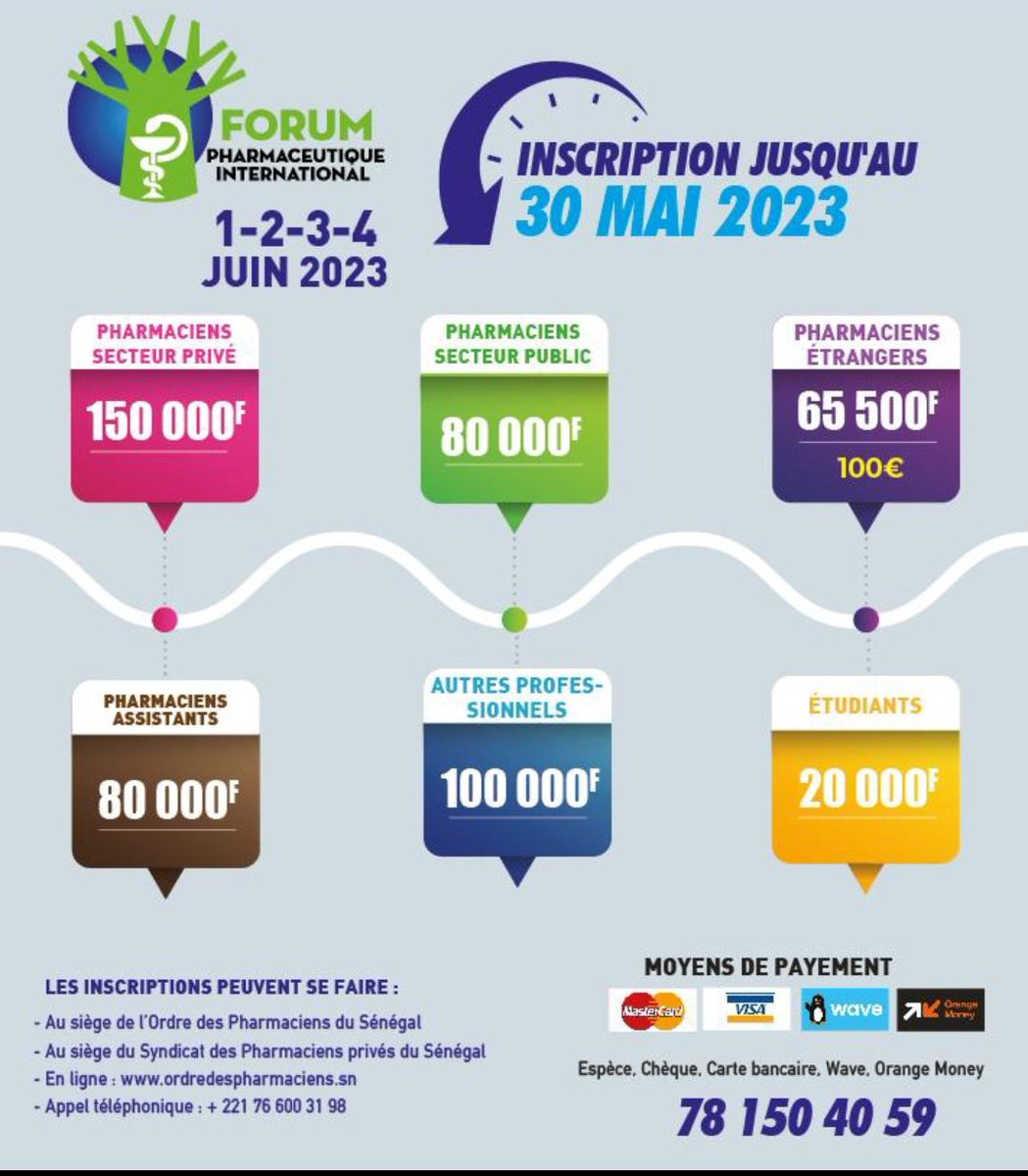 DrNoumory's tweet photo. Après la 21e édition #CIV225 🇨🇮 ,
le 22e Forum Pharmaceutique International se tient cette année #SEN221 🇸🇳
Rejoignez le monde de la thérapeutique 👌💖🫶👇 https://t.co/qz51J2KkXq