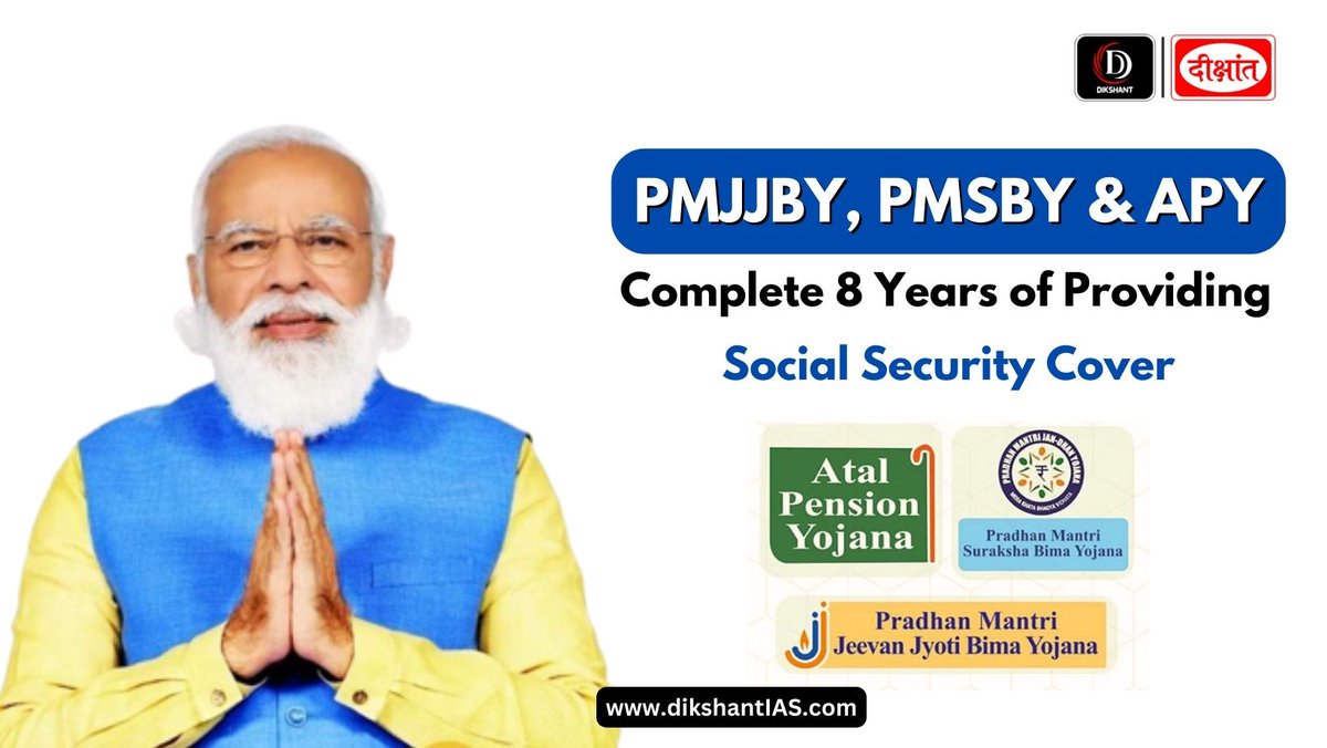 DikshantIas's tweet photo. Recently, three social security schemes; Pradhan Mantri Jeevan Jyoti Bima Yojana, Pradhan Mantri Suraksha Bima Yojana and Atal Pension Yojana, completed 8 years of providing social security cover.
https://t.co/Z9mtHQv31q
.

#PMJJBY #PMSBY #APY #security #social   #upscexam #india https://t.co/otvl4M1Gxi
