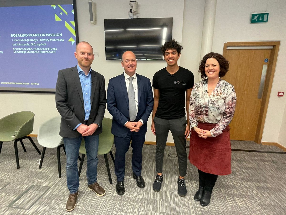 Our co-founder, <a href="/RishiChowdhury/">Rishi Chowdhury</a> illuminating the critical challenge of data silos in the built environment, at yesterday's panel session hosted by #CambridgeTechWeek