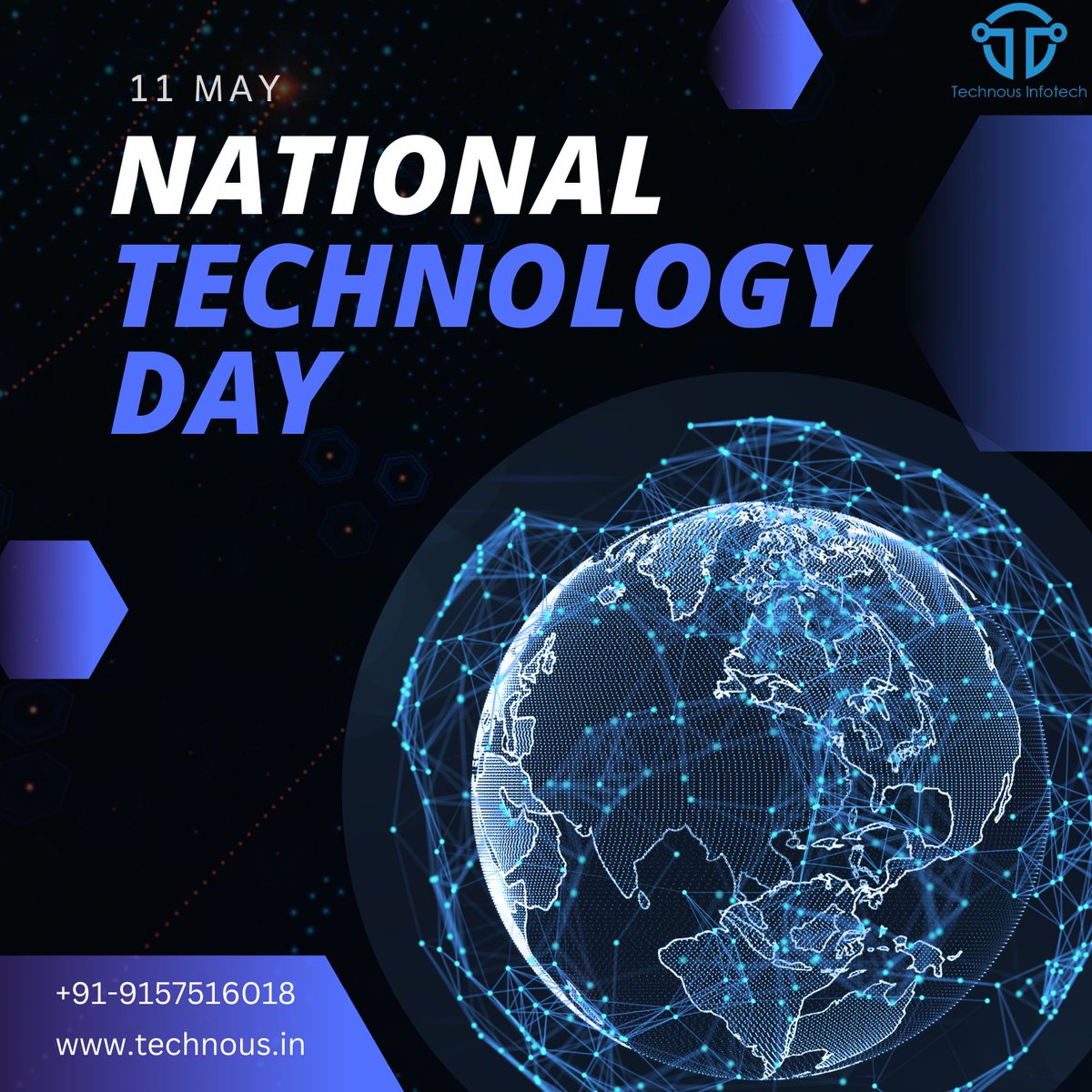 TechnousInfo's tweet photo. #NationalTechnologyDay in India holds historical significance and is celebrated to commemorate the achievements and advancements in the field of science and technology.
#NationalTechnologyDay2023 #RiseWithTech #TechnologyDay https://t.co/kunkW30Chc