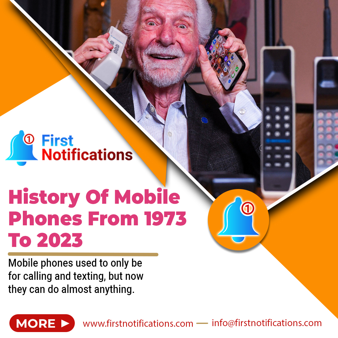 History of Mobile phones from 1973 to 2023. 

firstnotifications.com/2023/04/04/his…

#notification #notifications #notifications💕 #notification #tnpscnotification #unitedstates #unitedstate #unitedstatesairforce #unitedstatesofstance