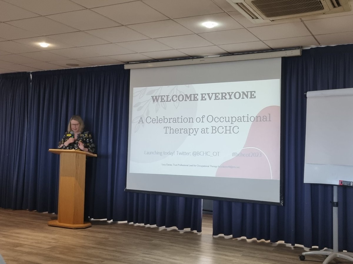 <a href="/LucyDav74271674/">Lucy Davies</a> welcoming everyone to the OT Conference today <a href="/bhamcommunity/">@bhamcommunity</a> <a href="/BCHC_OT/">BCHC OT</a> <a href="/BCHC_Childot/">BCHC Paediatric Occupational Therapy Team</a> #BCHCOT2023