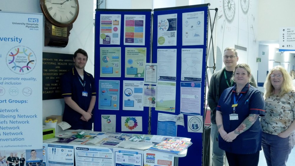 University Hospitals Plymouth NHS Trust (@uhp_nhs) on Twitter photo Today, day 3 of Equality, Diversity and Human Rights Week, there will be a focus on pay gaps.
Find out more about today's events here: plymouthhospitals.nhs.uk/equality-diver…
Or check out the <a href="/EDIuhpt/">Equality, Diversity & Inclusion Team at UHP</a> stand seen here with <a href="/PDRaceEquality/">PDREC</a> at the main entrance on level 6 yesterday.
#EQW2023 Today, day 3 of Equality, Diversity and Human Rights Week, there will be a focus on pay gaps.
Find out more about today's events here: plymouthhospitals.nhs.uk/equality-diver…
Or check out the <a href="/EDIuhpt/">Equality, Diversity & Inclusion Team at UHP</a> stand seen here with <a href="/PDRaceEquality/">PDREC</a> at the main entrance on level 6 yesterday.
#EQW2023