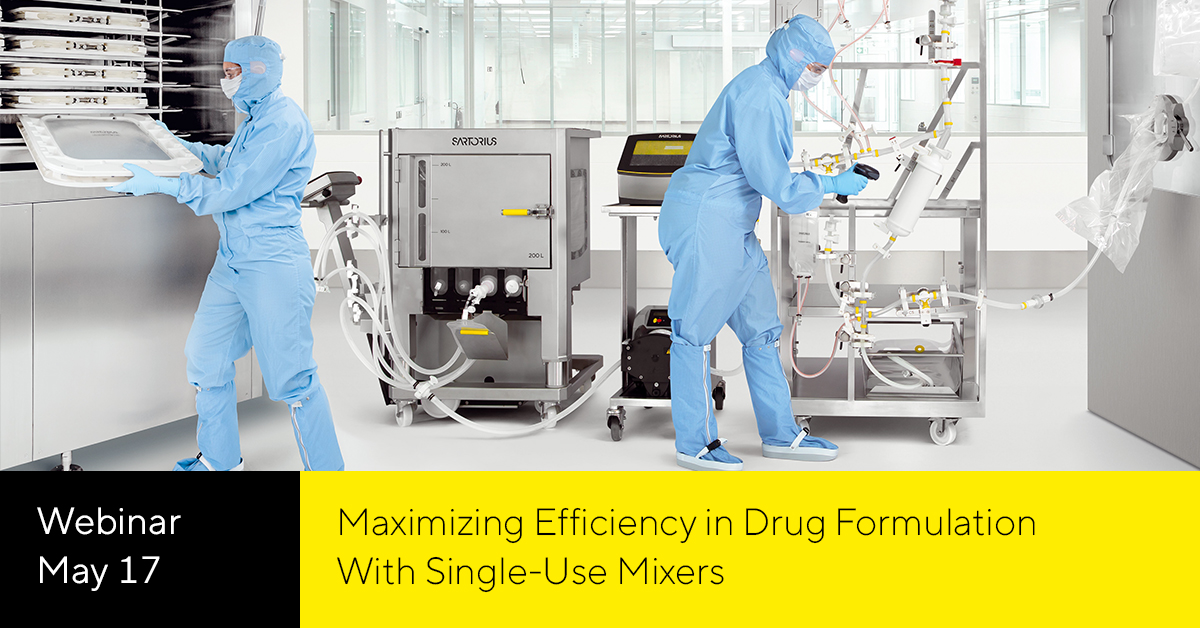 SartoriusGlobal's tweet image. See how single-use mixers can reduce degradation, contamination, and variability. Sign up now: srtrs.info/nubx5

#SimplifyingProgress #MixingTechnology #DrugDiscovery #DrugDevelopment #Biopharma