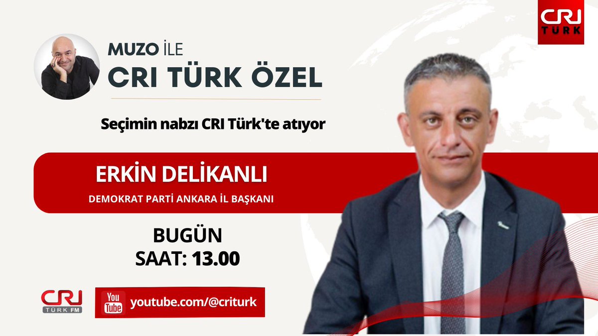 Ankara İl Başkanı’mız <a href="/erkindelikanli/">Erkin Delikanlı</a> bugün saat 13.00’de CRITURK ÖZEL programının konuğu olacak. YouTube’den izleyebilirsiniz. #SanaSöz #HaydiAnkara #son3