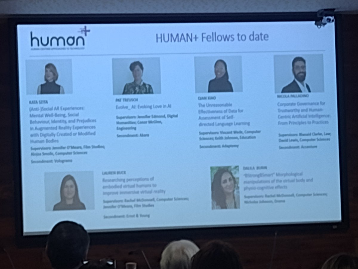 HumanPlusTCD's tweet image. It was great seeing our own Dr Caitriona Curtis representing Human+ at the Trinity Long Room Hub @Trinity_RDO #transdisciplinary and #interdisciplinary Town Hall this week! She provided an overview of the programme and introduced our fabulous fellows! #HubMatters