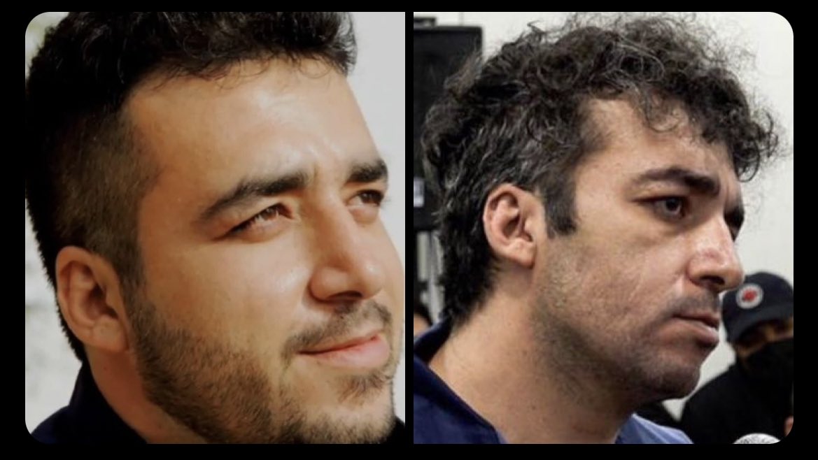 Das ist #SalehMirhashemi einmal vor seiner Inhaftierung und einmal nach der Folter im Gefängnis. Sein Todesurteil wurde bestätigt. Er kann jederzeit hingerichtet werden. Der Grund: Er ist für ein freies #Iran auf die Straße gegangen.