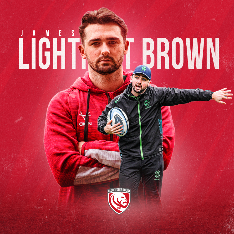 gloucesterrugby's tweet photo. ⚡️ Gloucester Rugby is delighted to announce the arrival of James Lightfoot Brown as the Club’s Attack Coach ahead of the 2023-24 season.

Welcome to Kingsholm, James! 🍒

📰👇