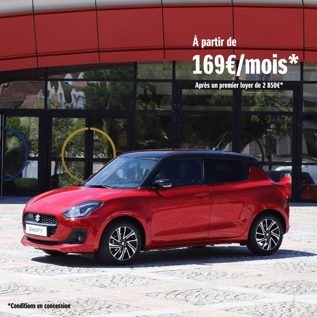 Swift, un look branché pour un été coloré 😎

#swift #citadine #red #summer