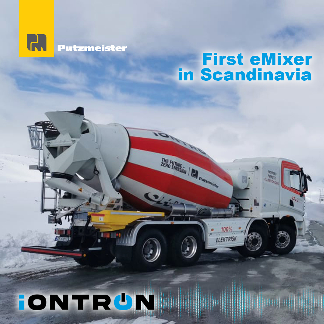 Putzmeister's tweet photo. We are pleased to announce that the first iONTRON eMixer from Putzmeister has now arrived in the Scandinavian region!
More at https://t.co/qiNylpPC6A
#putzmeister #iontron #emixer #zeroemission #scandinavia https://t.co/APca3CFXEF