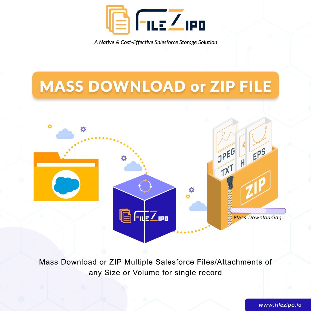 AyanSoftwares's tweet image. With FileZIPO, #Salesforce Admins &amp;amp; Developers can easily select multiple files and download them all at once in a compressed ZIP format.

Give it a try today and streamline your Salesforce file management!- bit.ly/41sqEV3

#FileZIPO #ZIPFiles #SalesforceFiles
